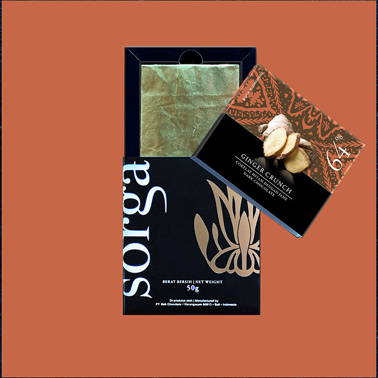 Sorga Ginger Crunch 69% Dark Chocolate